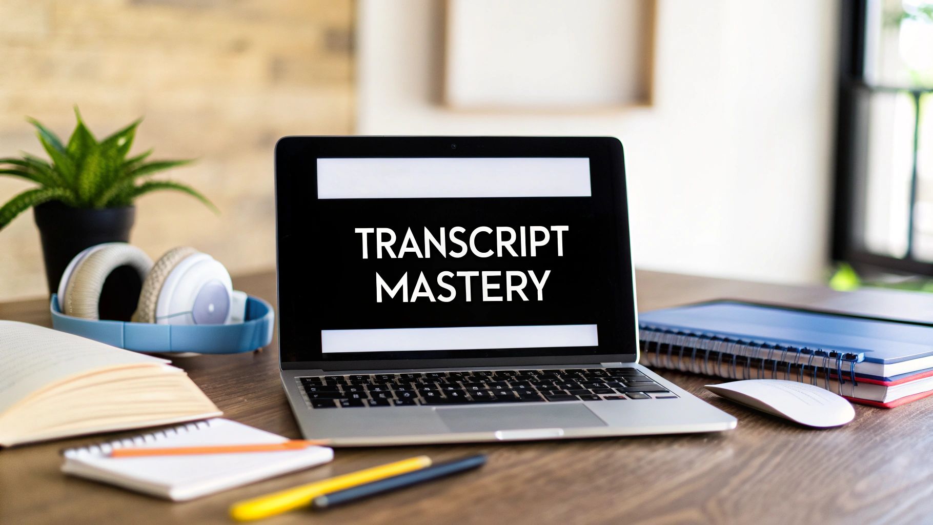 Your Ultimate Guide to Using a YouTube Transcript Generator
